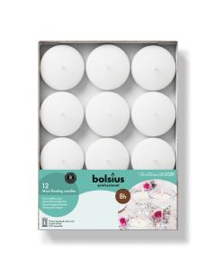 Maxi Floating Candle 77/29 (8 tray of 12) White