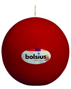 Ball Candle 70mm (10's) Wine Red
